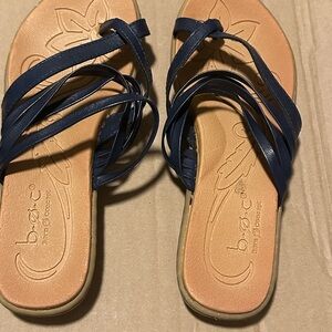 b.o.c. Women's Navy  and Tan Strappy Sandals size 8 New
